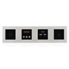 Multifunction multi gang electric modular socket and switch