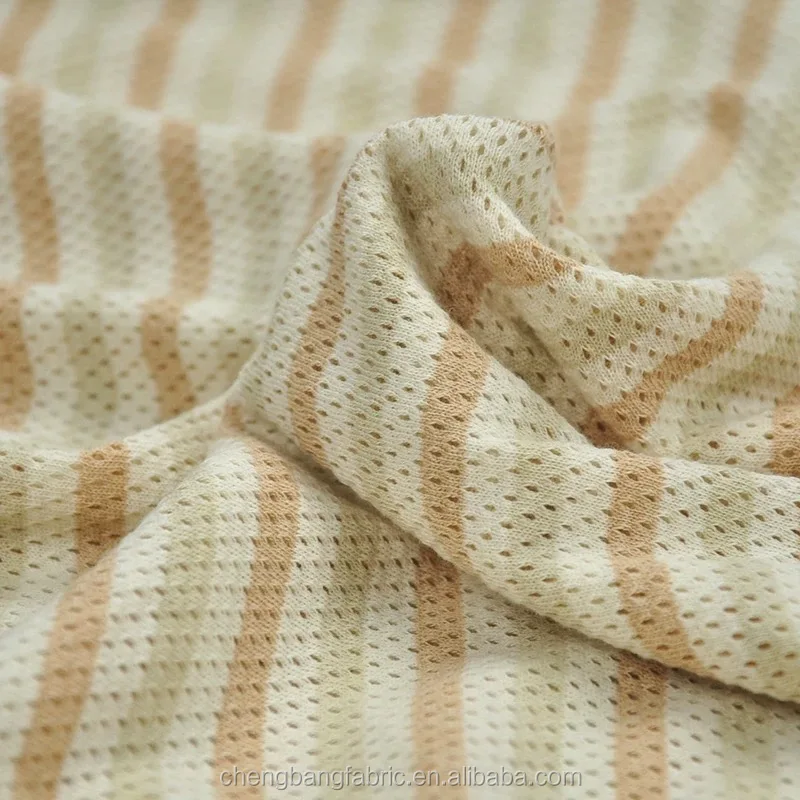 Factory Supplier 100 Organic Cotton Mesh Fabric 40s Cotton Net Fabric