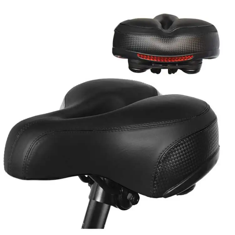 
Thicken Cycling Bicycle Saddle Cushion Soft Breathable Silica Gel Cushion Silicone MTB Road Bike Seat with Reflective Stickers 