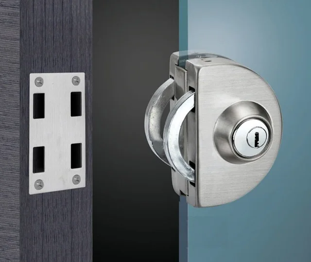 Stainless Steel Security Single Glass Door Central Lock For Glass
