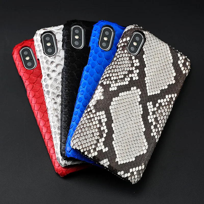 

Genuine Python luxury protective case for iphone x 8 8plus 7 7plus 6 6s 6splus 9 xs plus High-end anti-fall durable phone case