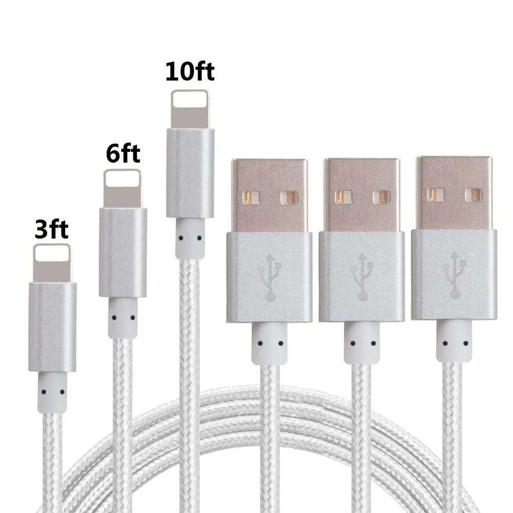 

For iPhone Data Sync Mobile Phone Charger USB Charging Cable, White/golden/pink/black/blue/red