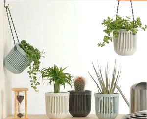 Image of cheap plastic nursery pots hanging small flower pot for garden