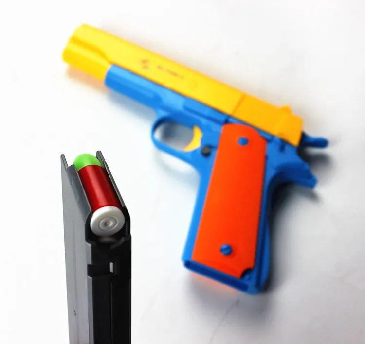 Toy Gun Pistol Classic Colt m1911 Kids Sniper Strike Dart Guns With Soft Bullet 