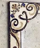 Flower pattern wall marble borders design