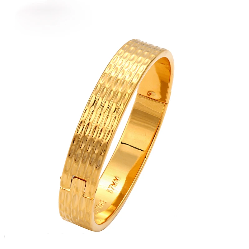 

xuping cheap wholesale jewelry 24 karat gold plated bridal bangle for women