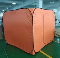 

Hot sales Orange color Diaster tent with top mesh