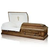 JS-A2676 solid wood funeral casket price supplier