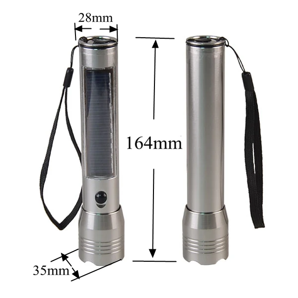 Wholesale Price Portable Solar Power Mini LED Flashlight