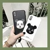 NEW KAWS 3D stereo cartoon bear for iPhone xs max mobile phone case for Apple 8plus/7/X/XR ring 6s couple applies