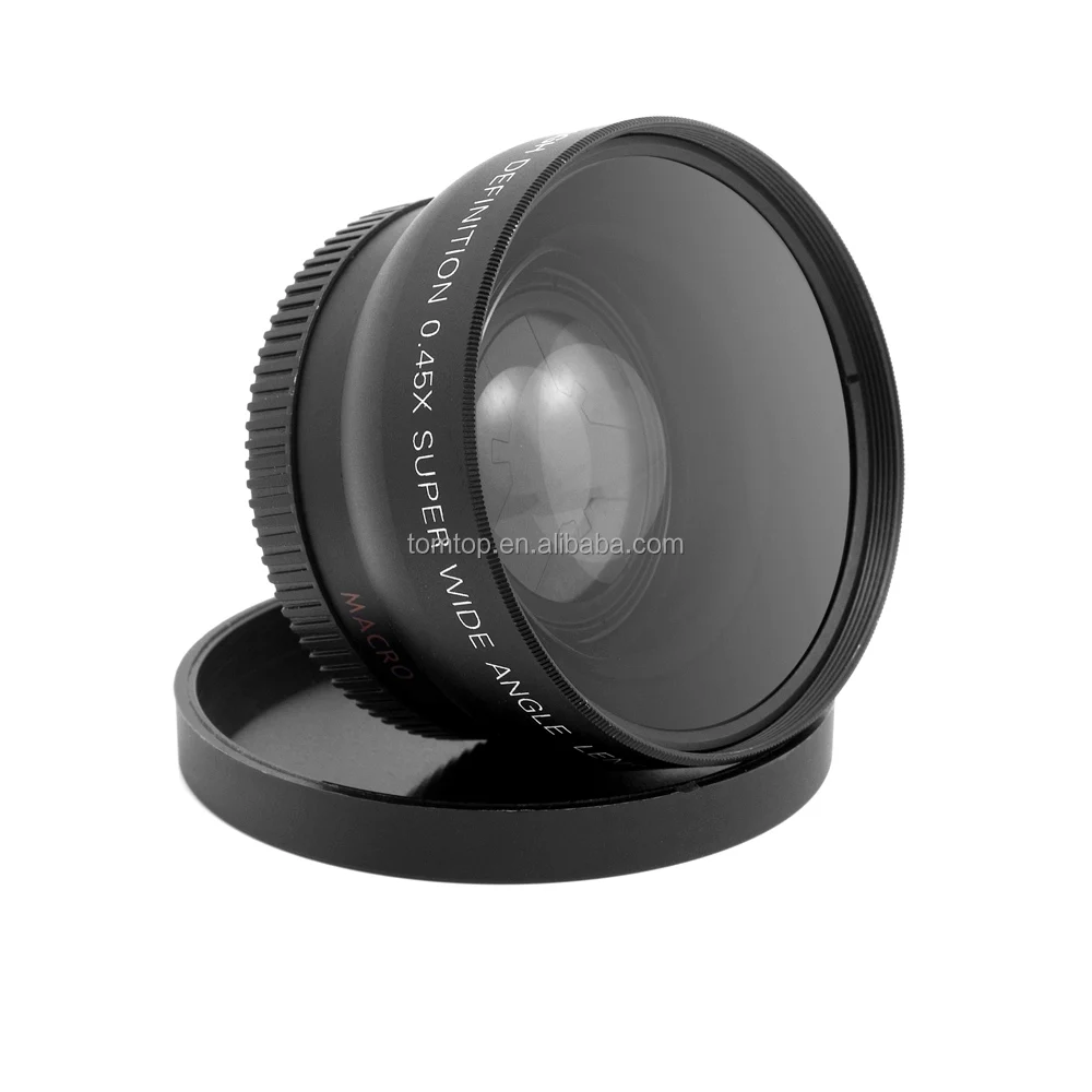 HD 52MM 0.45x Wide Angle Lens with Macro Lens for 52MM DSLR Camera