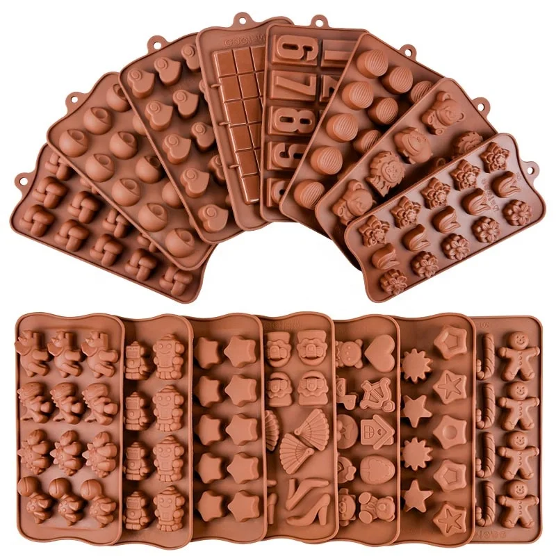 

Amazon Hot Sale Rectangle Break-Apart Silicone Chocolate Mold