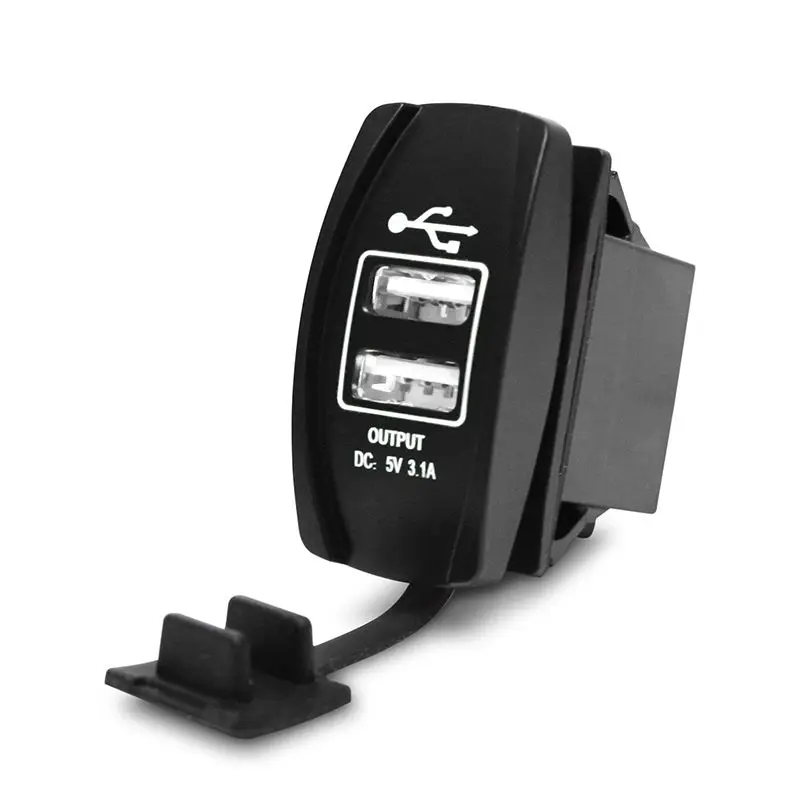 

Car Charger 3.1A Dual USB Charger LED 2 Port Charging Socket Outlet