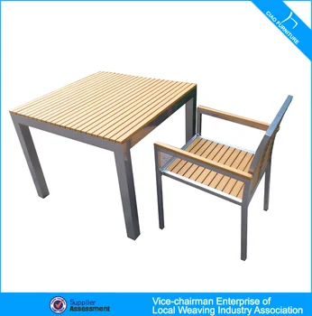 Modern Outdoor Furniture Wholesale Garden Plastic Wood Table And