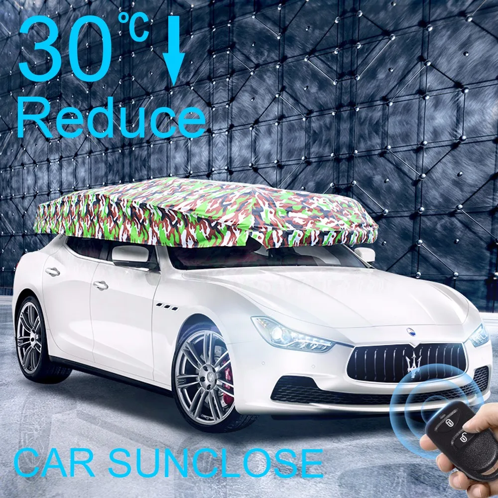 CAR SUNCLOSE Automatic Solar car umbrella car cover  car sun shade car sun visor car tent  car awning car shelter (2)
