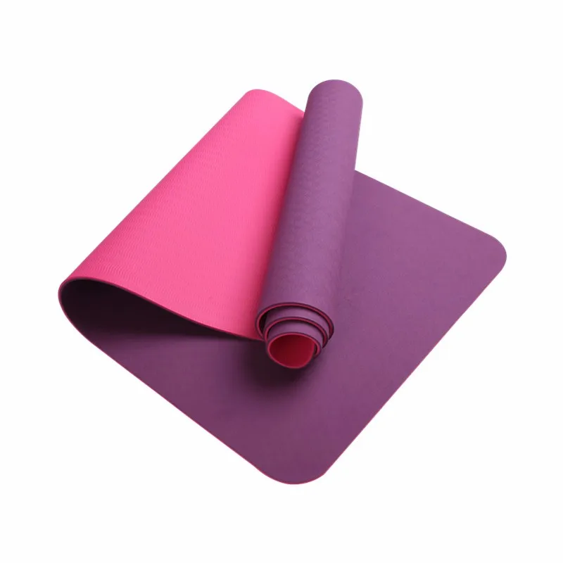 

Wholesale yoga mat Eco friendly TPE yoga mat, Blue,green,yellow,red,pink,black,gray ,etc