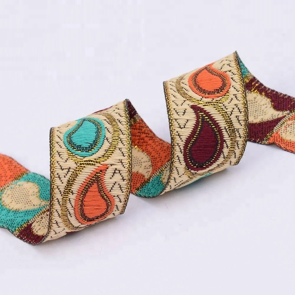 
custom jacquard ribbon trim 