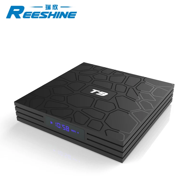 

free shipping RK3328 dual wifi BT 4.0 T9 tv box 4gb 64gb