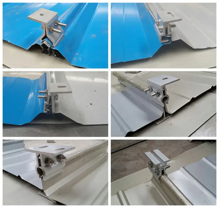 Metal roof clamp for solar mounting system, View solar PV clamp ...
