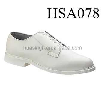 Army Parade Navy Men Shoes White Smooth 