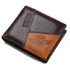 GUBINTU Men Wallets Genuine Leather Brand Casual Zipper Men's Leather Purse Short Design Coin Pocket High Quality Male Wallet