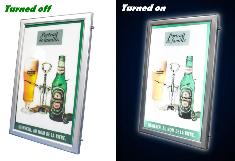 Openable Aluminum Snap Frame Led Light Box Advertising Buy A4 Snap