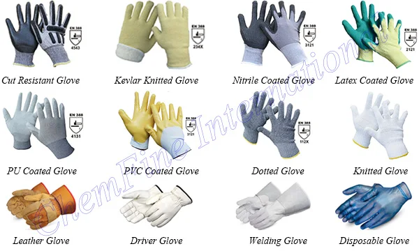 Construction Safety Working Gloves For Cut Level 3 Ntrile Full Coated ...