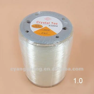 

CYG 2019 Bracelet Making 1mm Diameter Drawstring Cord Elastic Beading Thread 1000meters Per Roll, Transparent;black