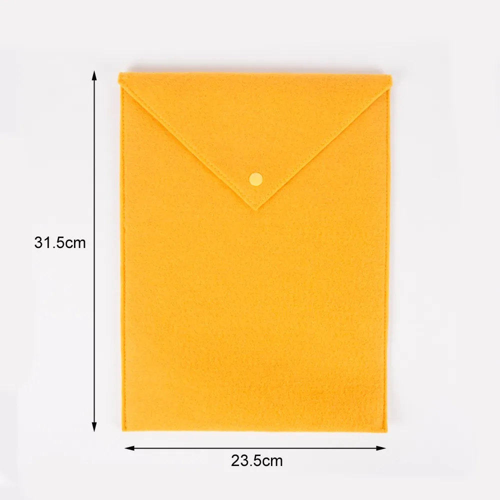 Soft Felt Fabric Vertical Lime Green File Folders With Fastener Buy