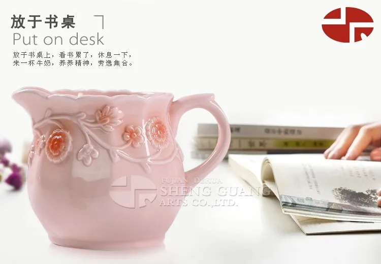 Handmade Unbreakable Unglazed Mug Of Milk Coffee Ceramic Tumbler Cups with Lid