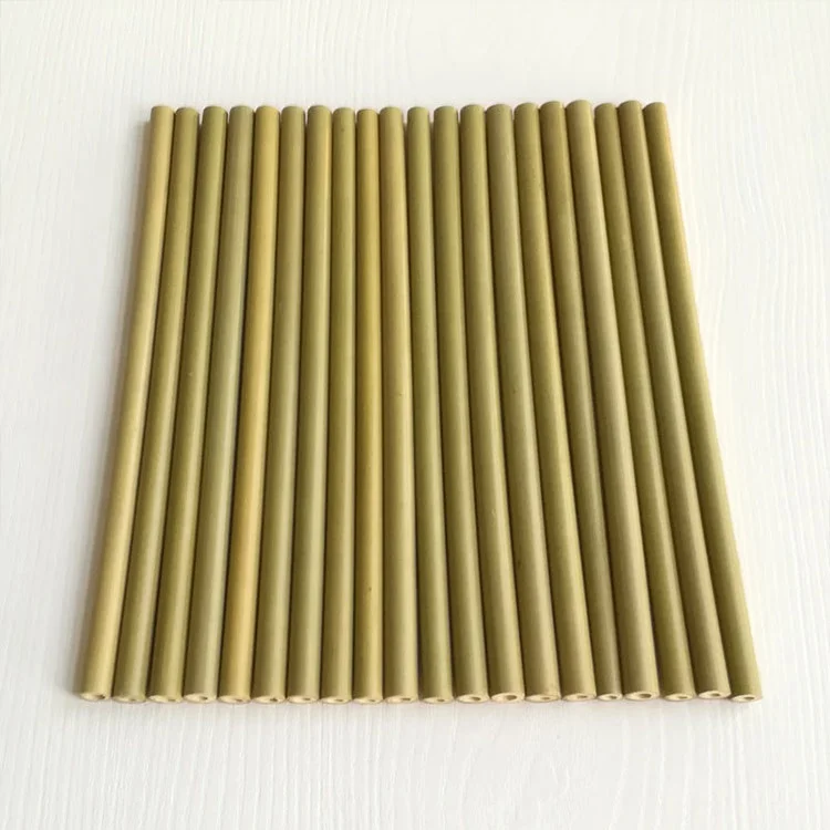 

Biodegradable Reusable Organic Fiber Customized Logo Disposable Wholesale 100% Eco-friendly Drinking Natural Bamboo Straw, Cyan and yellow
