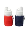 Hot Sale 100% Food Grade Reusable Convenient Sports Silicone Collapsible Water Bottle