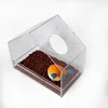 Custom garden hanging transparent plexiglass cage bird feeder acrylic