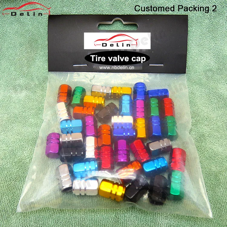 Aluminum Tire Valve Stem Caps Black Barrel Design Universal Fit Cars