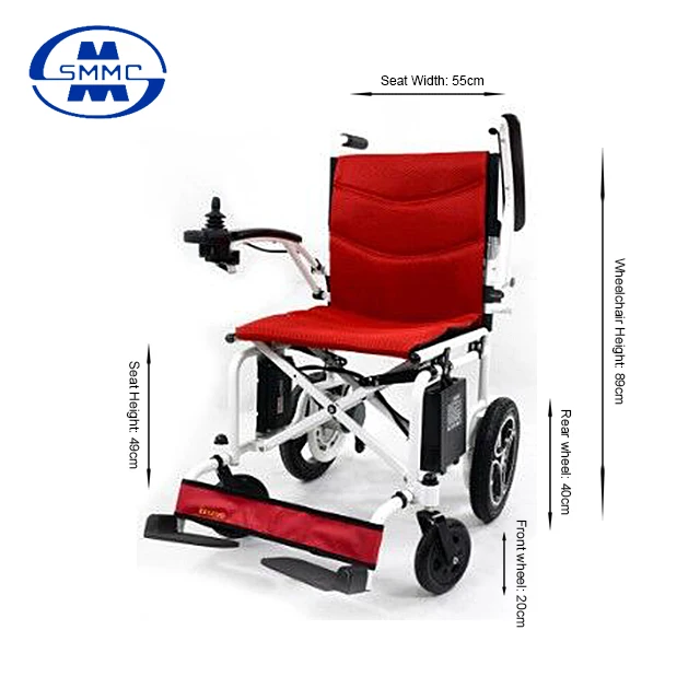 
Lightweight Electric Automatic Folding Aluminum power self-locking brake wheelchair for elderly and Disabled people 