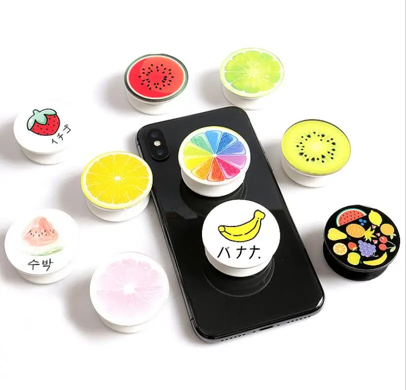 

Wholesale Custom Colorful Printing Retractable Plastic Cell Phone Ring Holder, Customer's