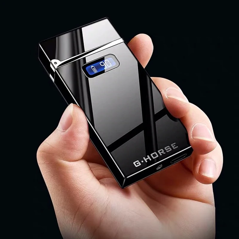 

Dual Electric USB Rechargeable Flameless Windproof Lighter electric arc plasma cigarette lighter