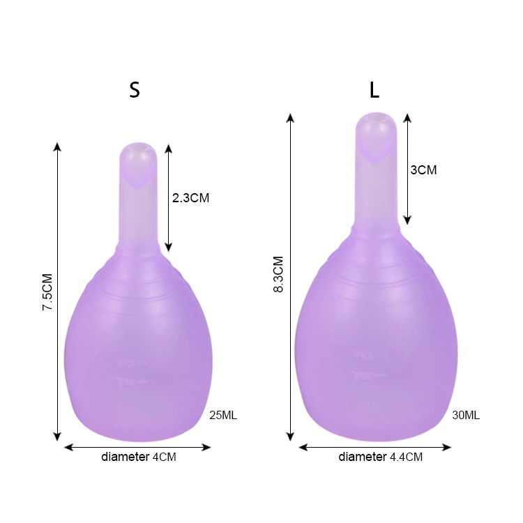 

2019 Top Seller in Europe Collapsible Silicone Cup New Design Silicone Menstrual Cup With FDA Approved, Multi colors;pink;purple;white;etc