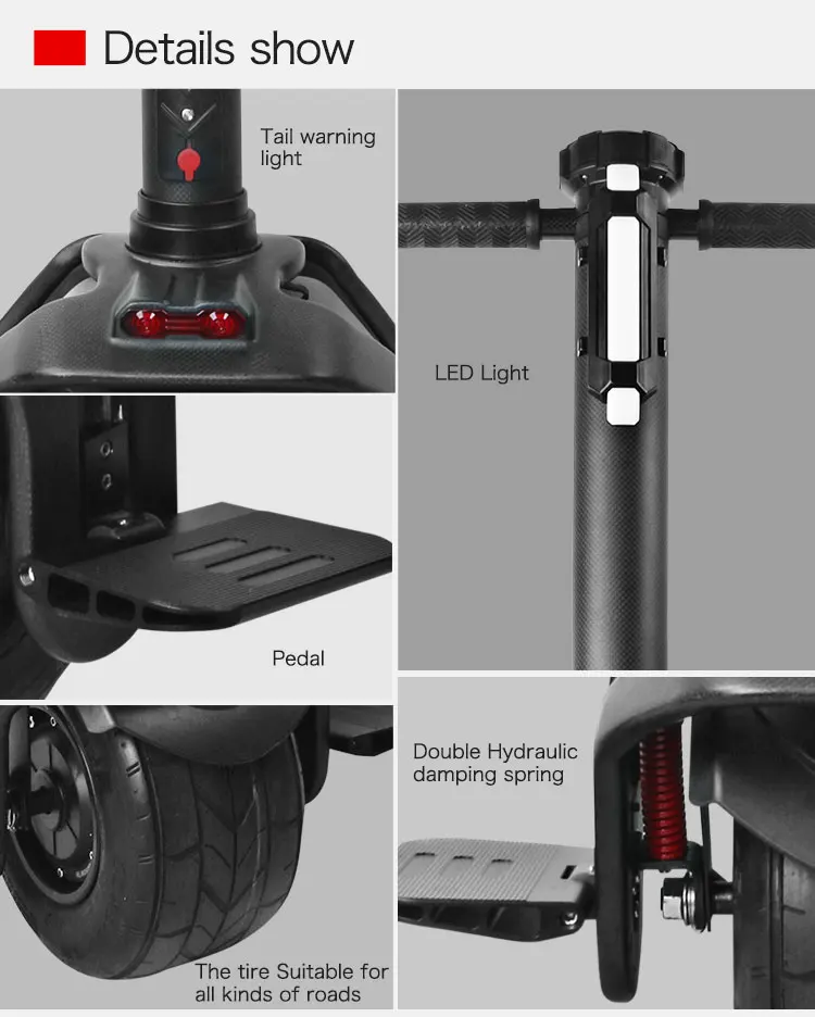 2018 Hot Selling 10inch big wheel adult one wheel electric scooter with handle unicycle