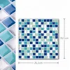 blue sea pattern square high gloss 3d wall tile