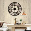 European and American Creative Living Room Watches Real Time Metal Wall Clock
