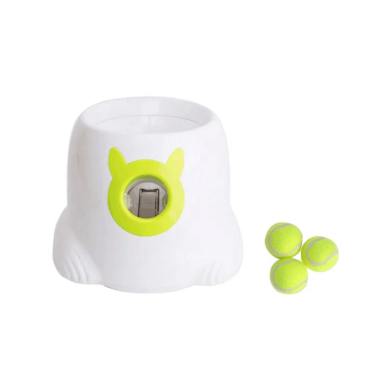 

Mini interactive automatic ball launcher, Yellow+white