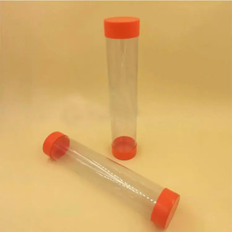 Clear Pvc Packaging Poster Mailling Tube With Sealed Bottom And Soft