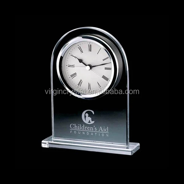 Elegant Personalized Crystal Big Desk Clock For Table Decoration