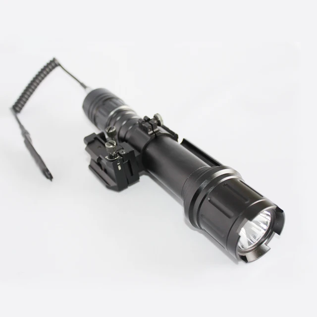 

Hunting m16 18650 tactical flashlight with laser pointer combo