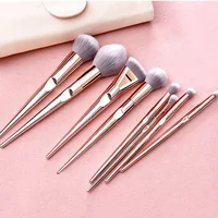 

Wholesale Private label 10pcs glitter pink makeup cosmetic powder foundation brush set