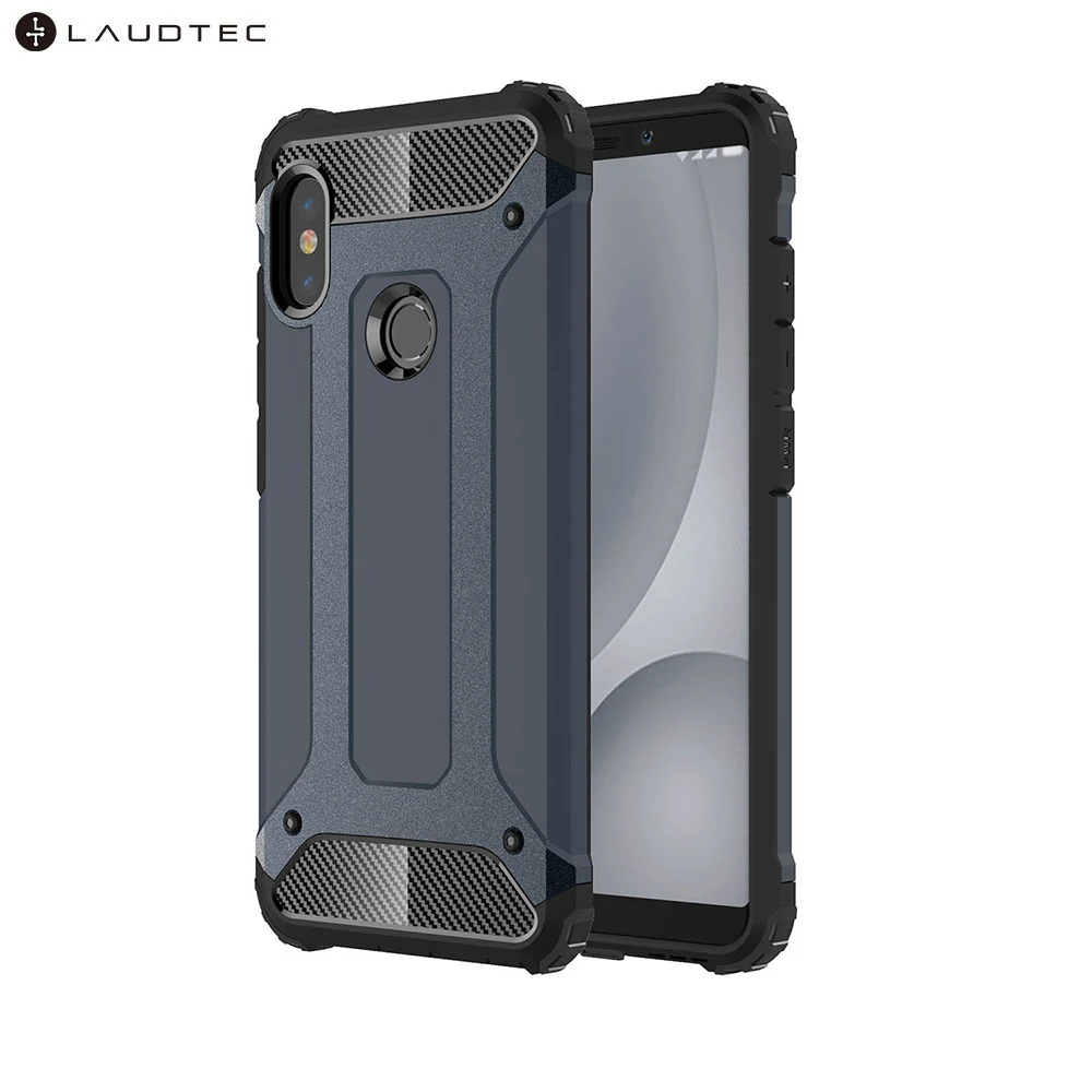 

Laudtec Hybrid Shockproof PC Soft TPU Back Cover Case For Xiaomi Redmi Note 5 Pro, Black;white;silver;navy blue;red;gold;rose gold;etc