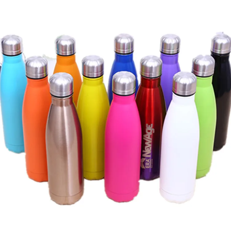 

G108 500ml Stainless Steel Office Cola Shape Bottle Insulation water Bottle Tea Coffee Drink vacuum cup