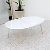 custom size dining coffee MDF wood oval table top