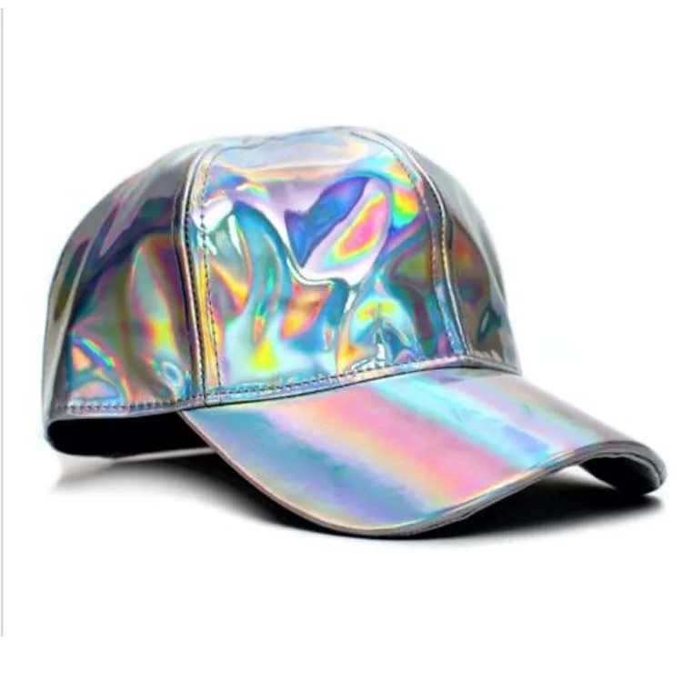 Holographic Hat Rainbow Holo Hologram Cap Hat Snapback Buy